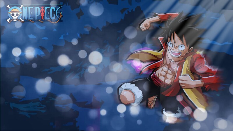 Luffy Running in Water