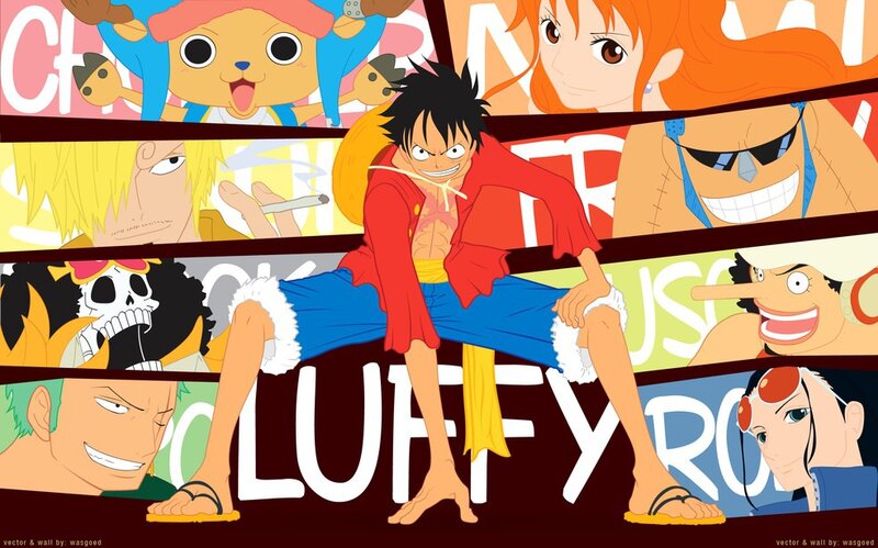 Luffy Sitting on a Wall