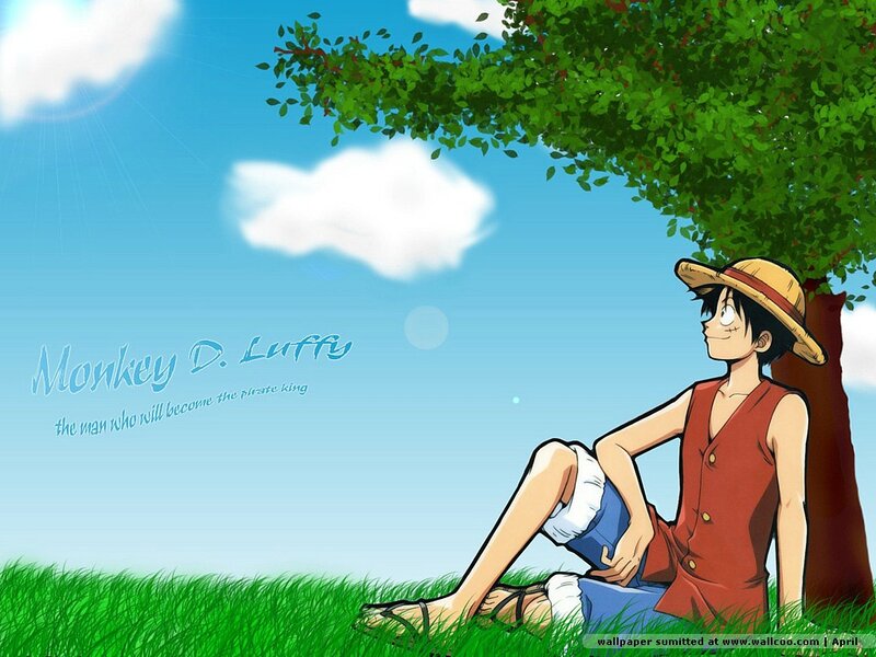 Luffy under a tree