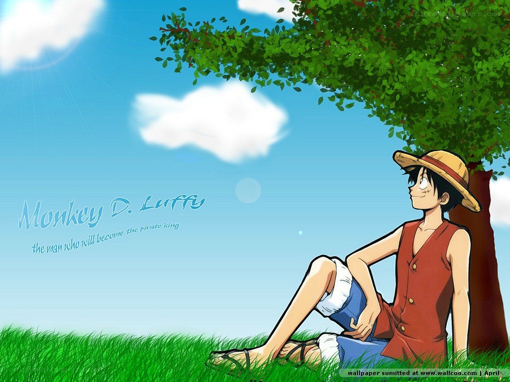 Luffy under a tree