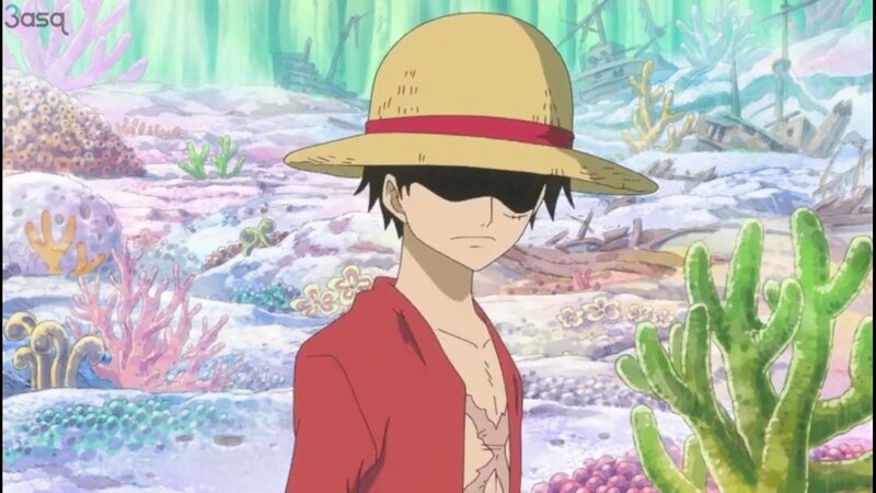 Luffy Underwater — Red