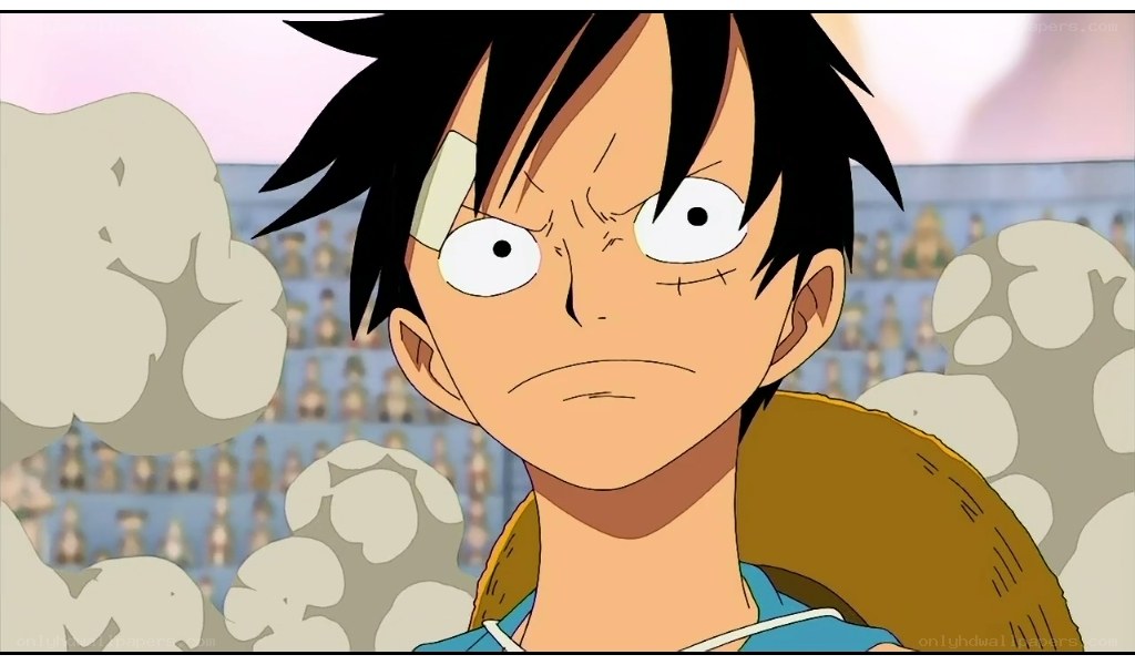 Luffy with bandaged eye