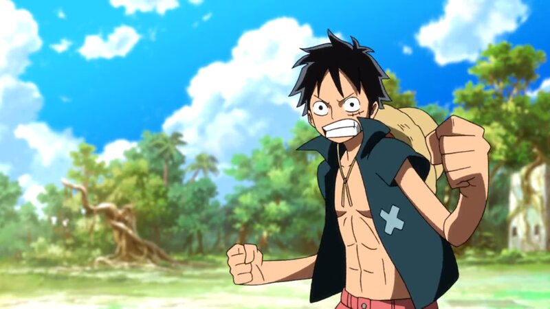 Luffy with Clenched Fists
