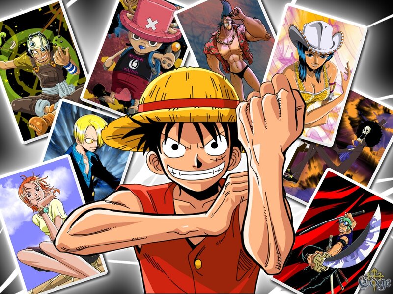 Luffy with Crew Members — Yellow