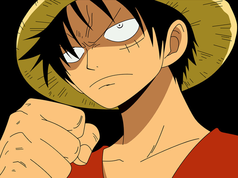 Luffy with determined expression