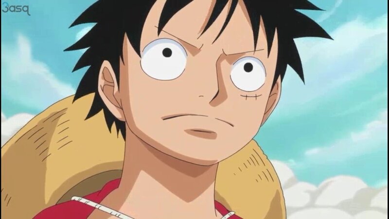 Luffy with determined expression