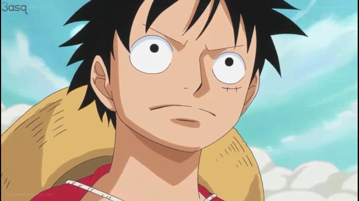 Luffy with determined expression