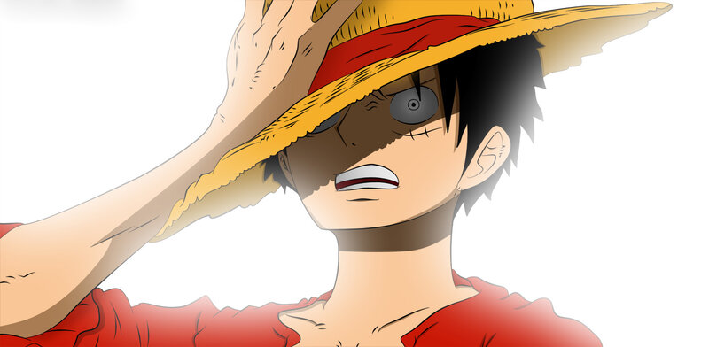 Luffy with Straw Hat — Yellow