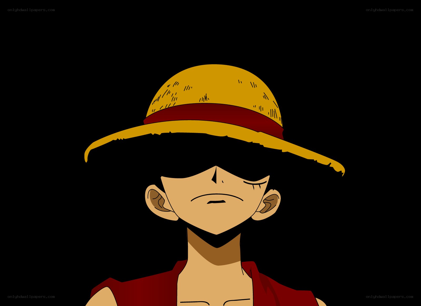 Luffy with straw hat