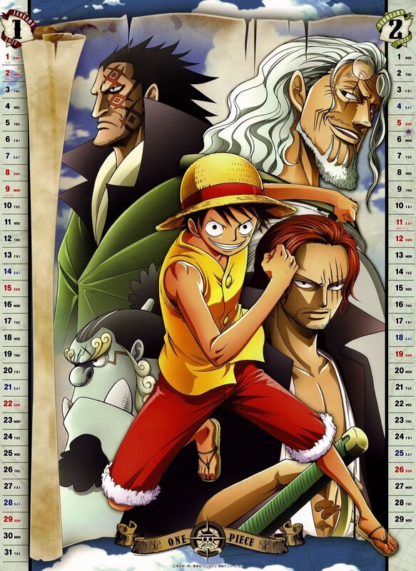 Luffy with Three Men