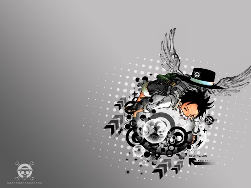 Luffy with wings artwork