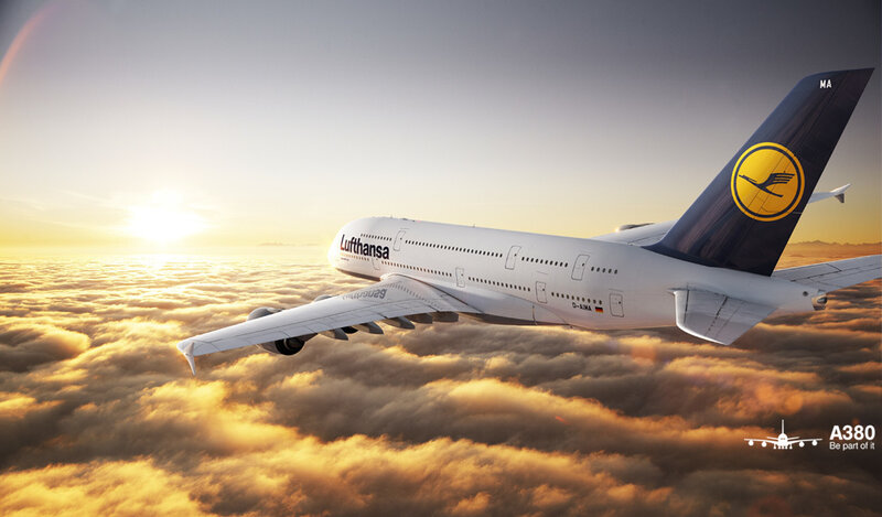 Lufthansa A380 Airplane