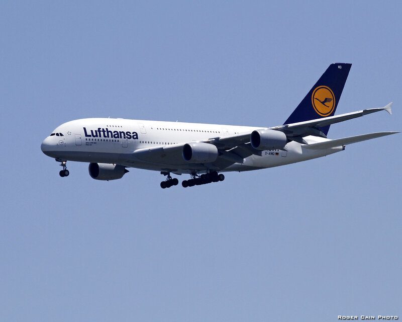 Lufthansa A380 Airplane — White