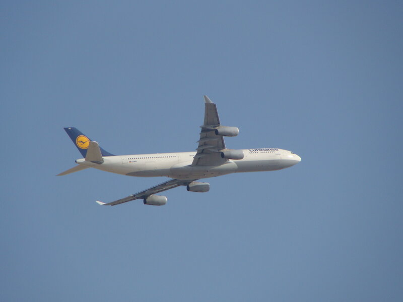 Lufthansa Airplane — Blue