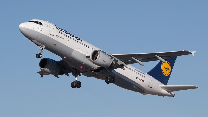 Lufthansa Airplane — White, Calm, Afternoon, Photograph