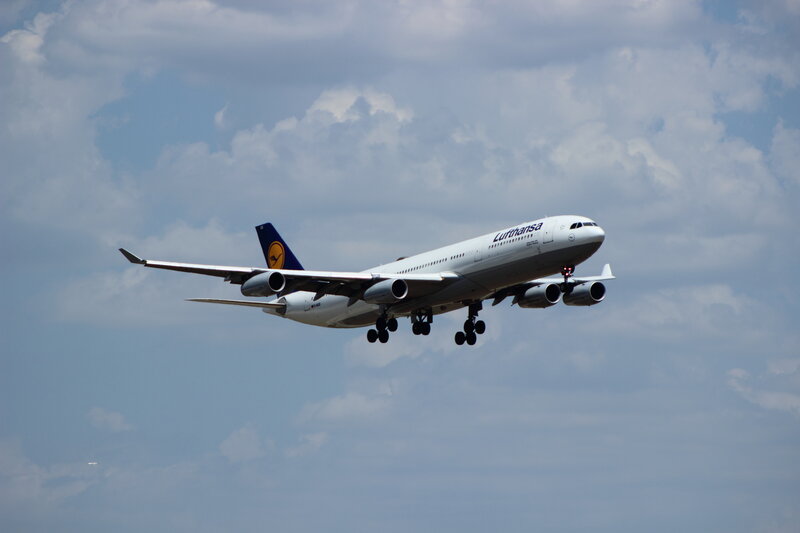 Lufthansa Airplane — White, Calm, Afternoon
