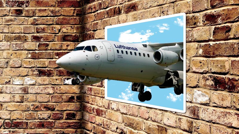 Lufthansa Airplane — White, Neutral