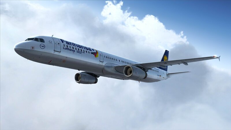 Lufthansa Airplane — White, Serene, Afternoon, 3d Render