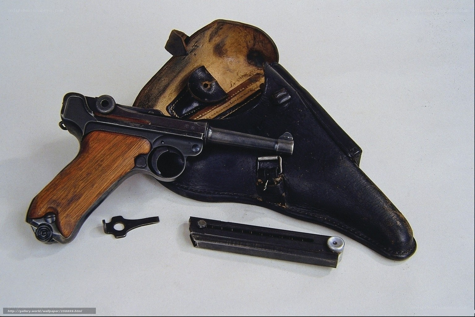 Luger pistol with holster