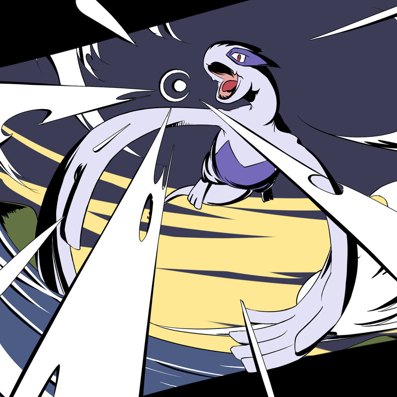 Lugia in action