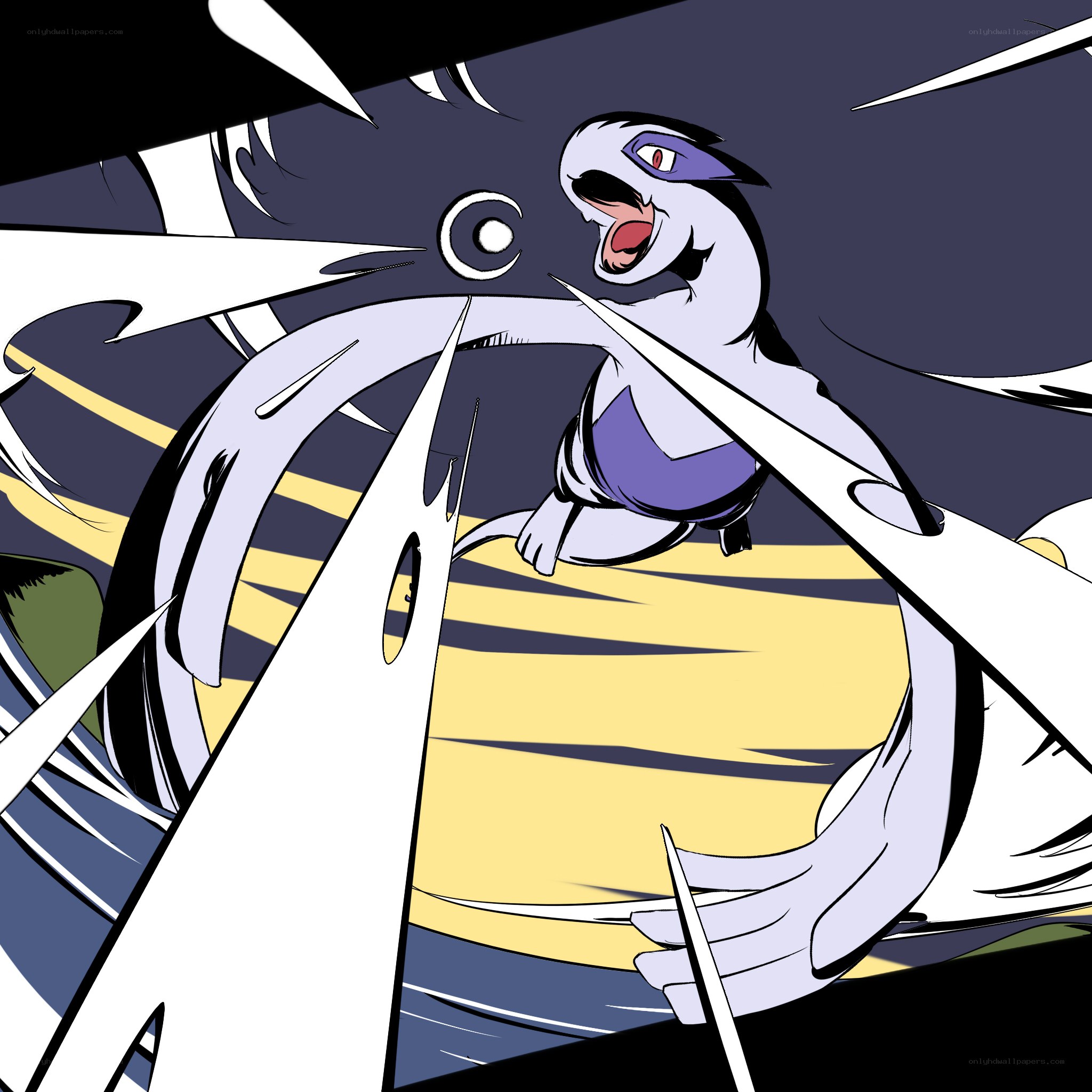 Lugia in action