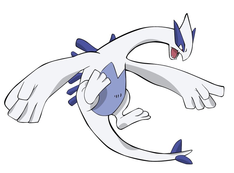 Lugia in flight
