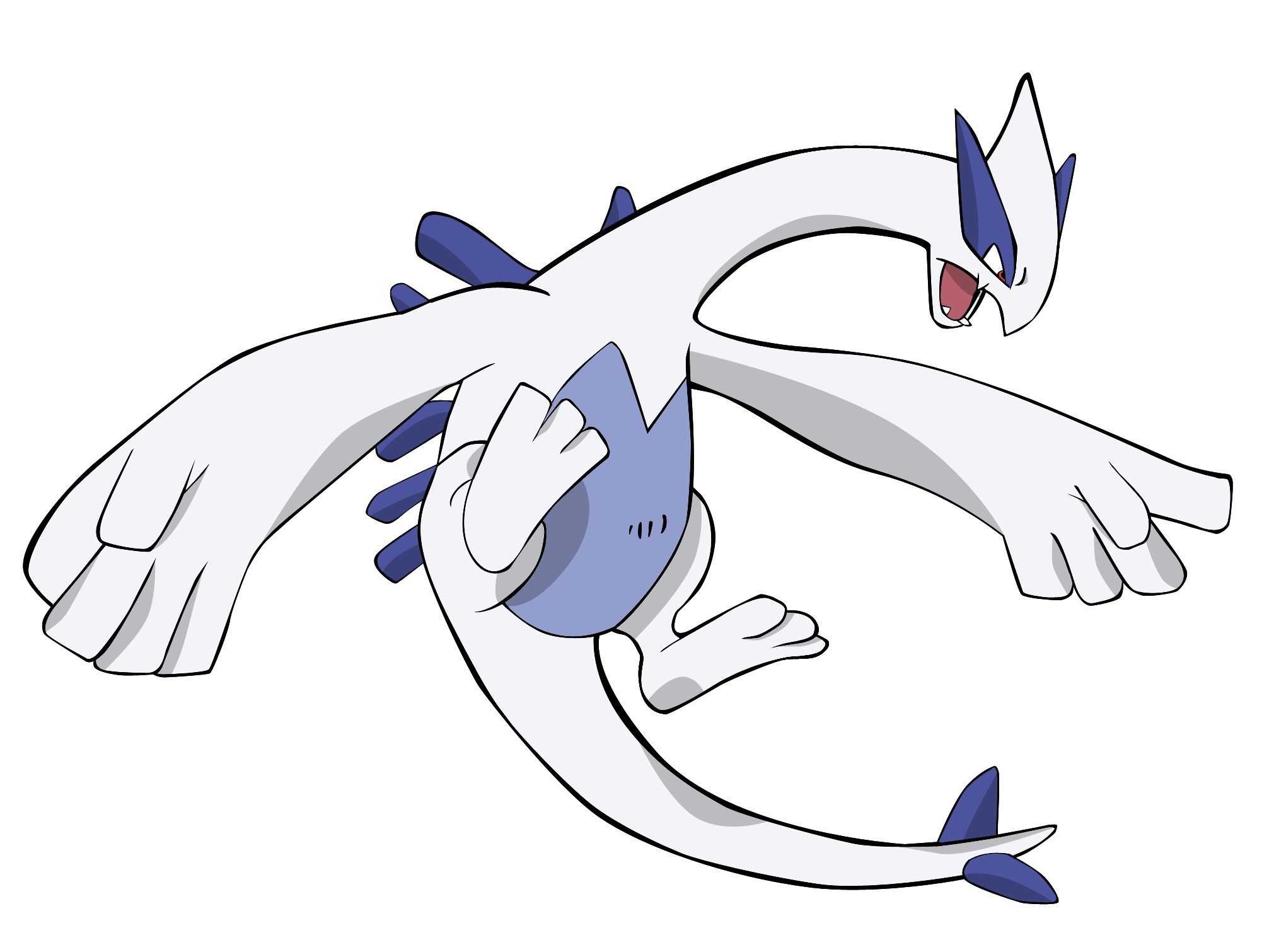 Lugia in flight