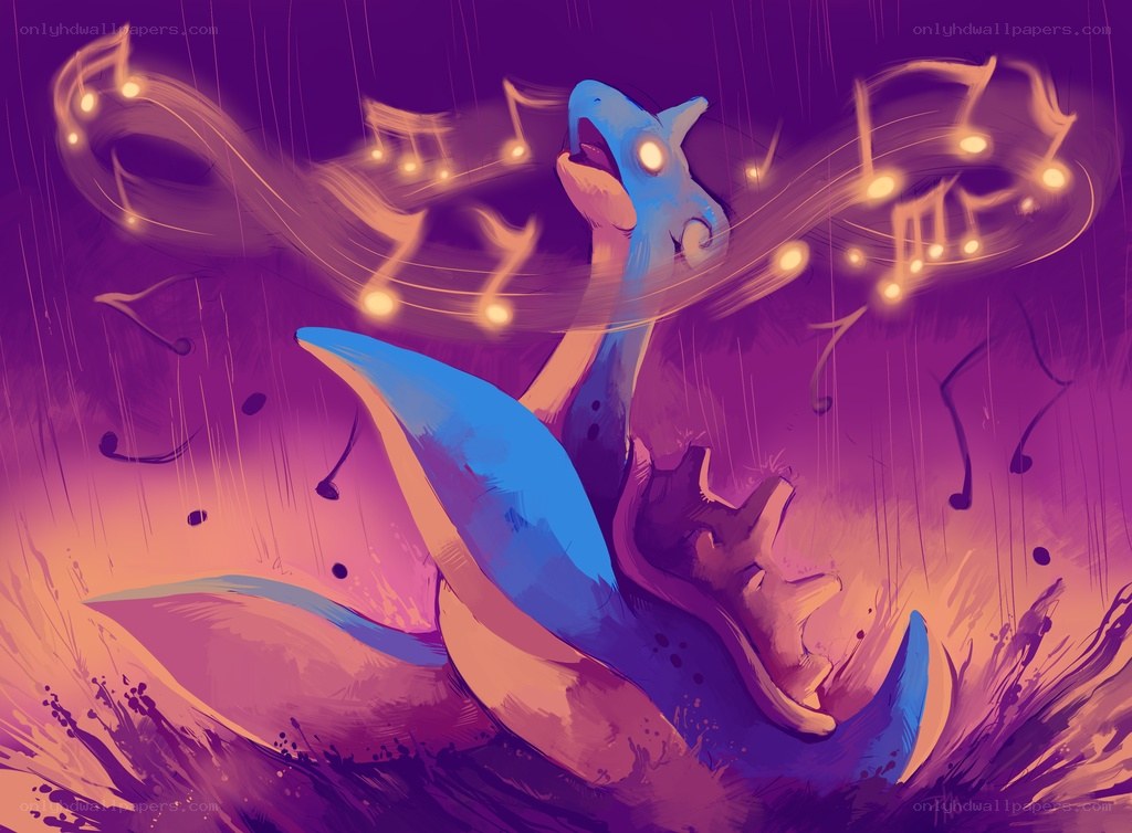 Lugia singing in the rain