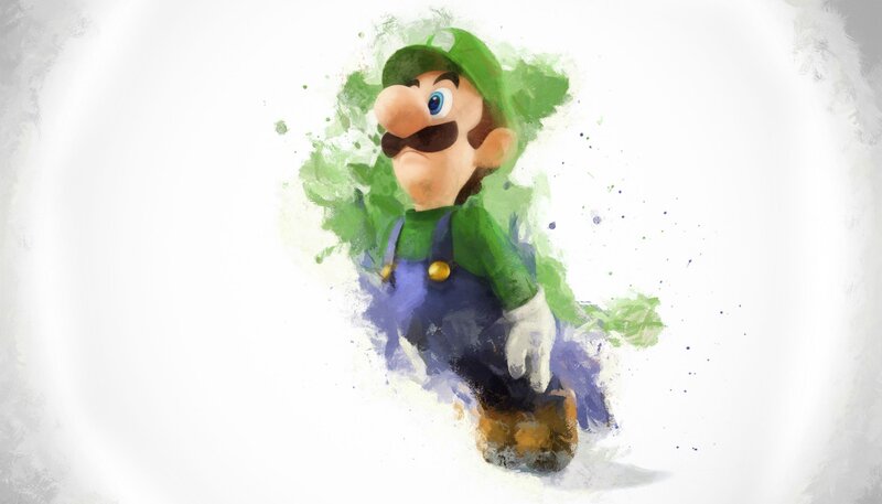 Luigi Character Art — Green