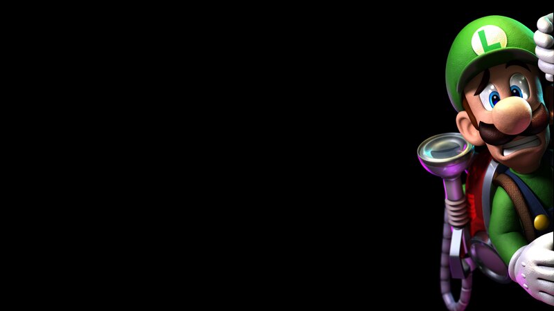 Luigi Character — Black