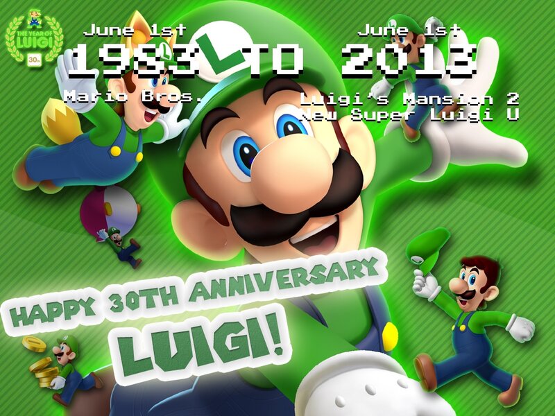 Luigi Character Collage — Green