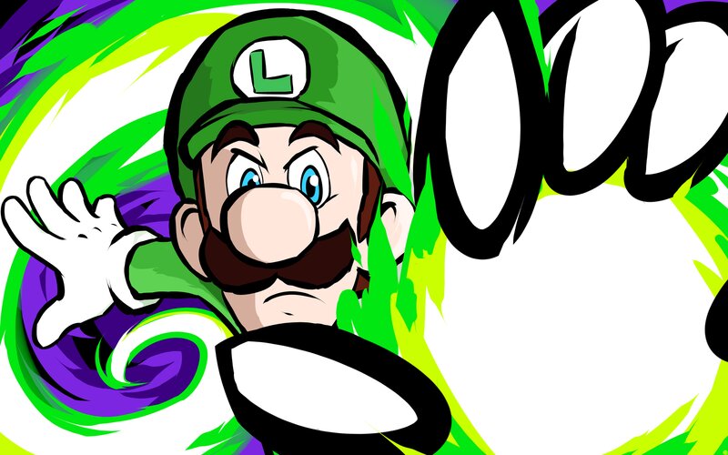Luigi Character — Green, Dynamic