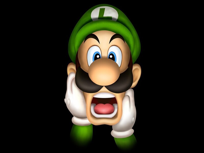 Luigi Character — Green, Surprised