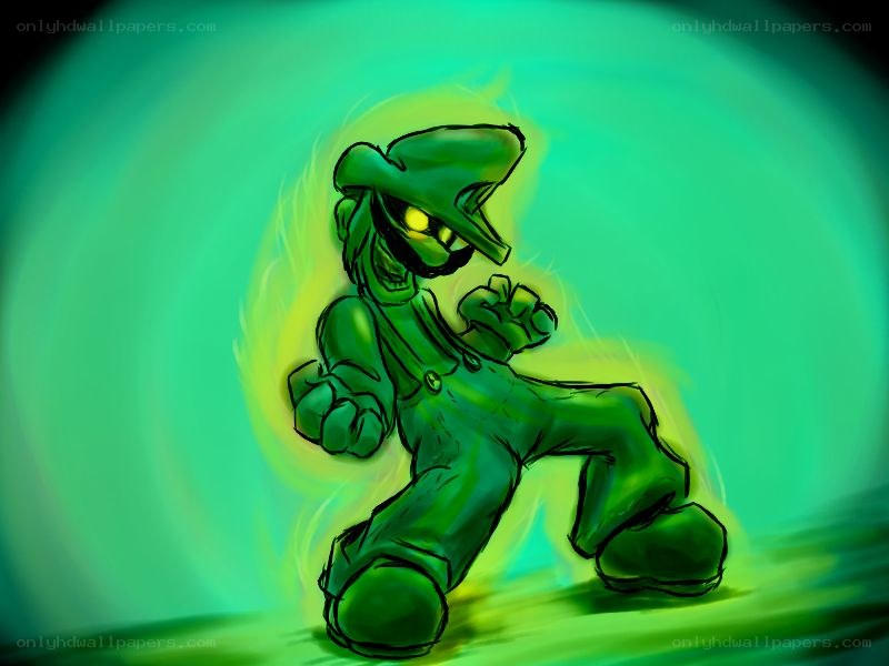 Luigi in green aura