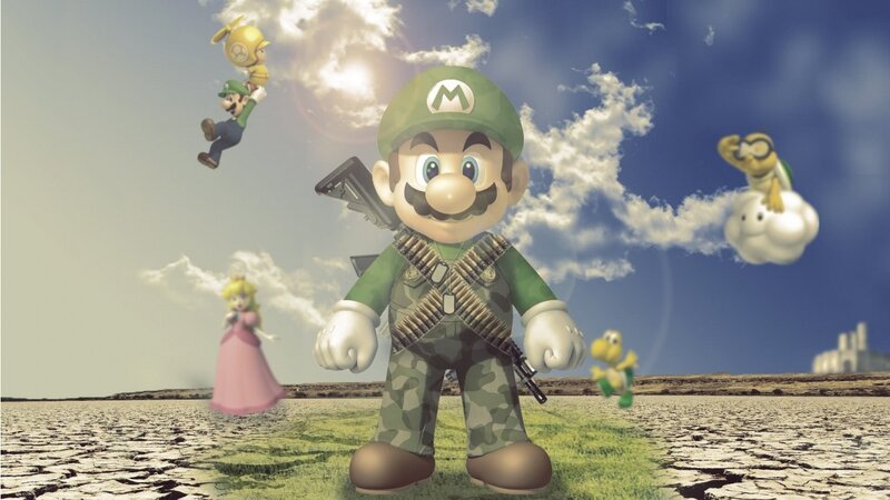 Luigi in Military Gear