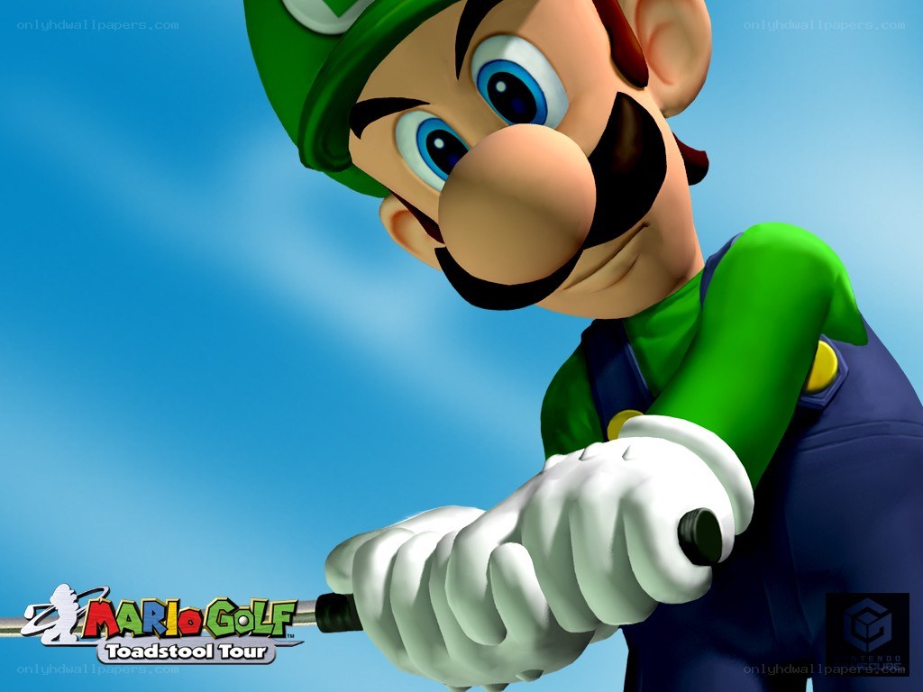 Luigi playing golf