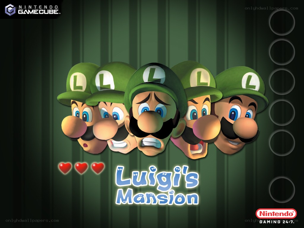 Luigi's Mansion title screen