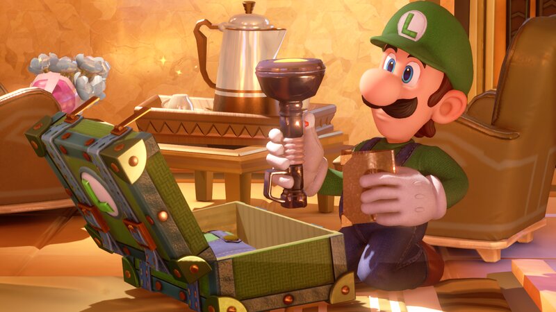 Luigi with a Lantern