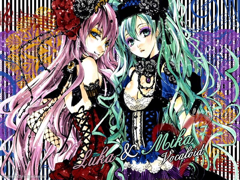 Luka and Mika Vocaloid art