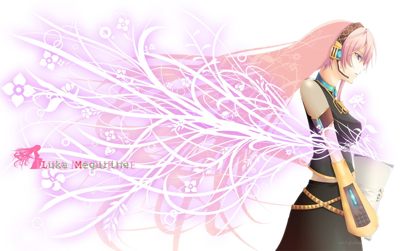 Luka Megurine with floral effects