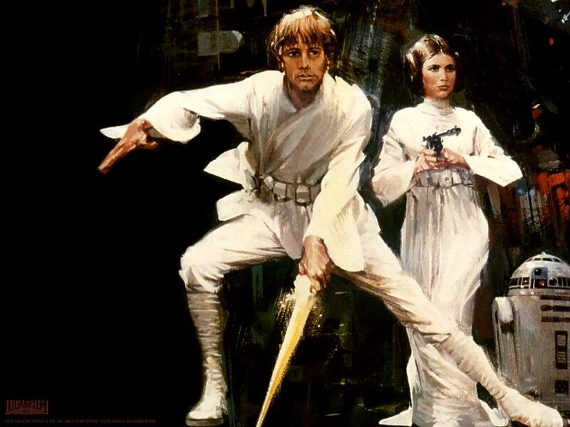 Luke and Leia in action