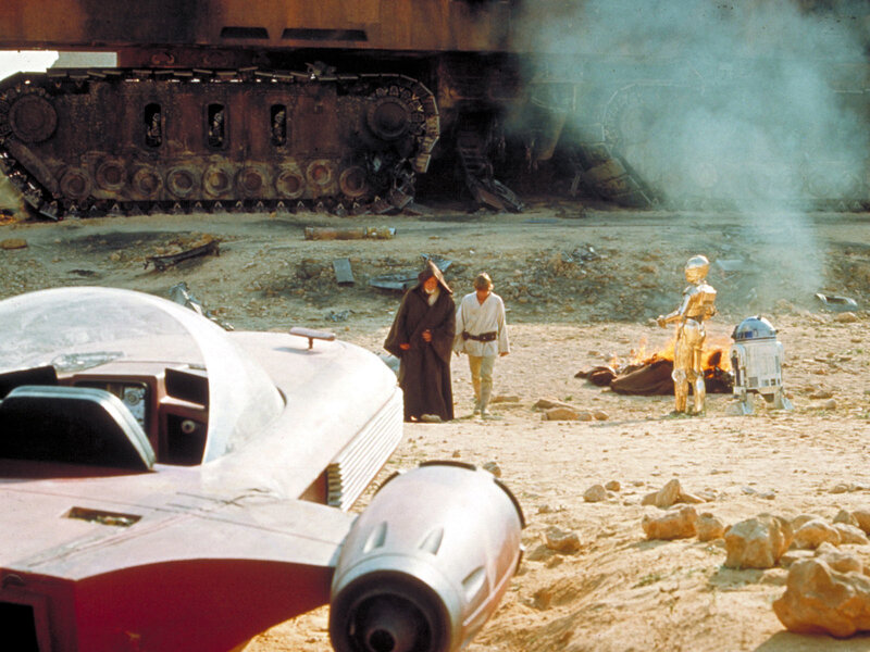 Luke and Obi-Wan on Tatooine