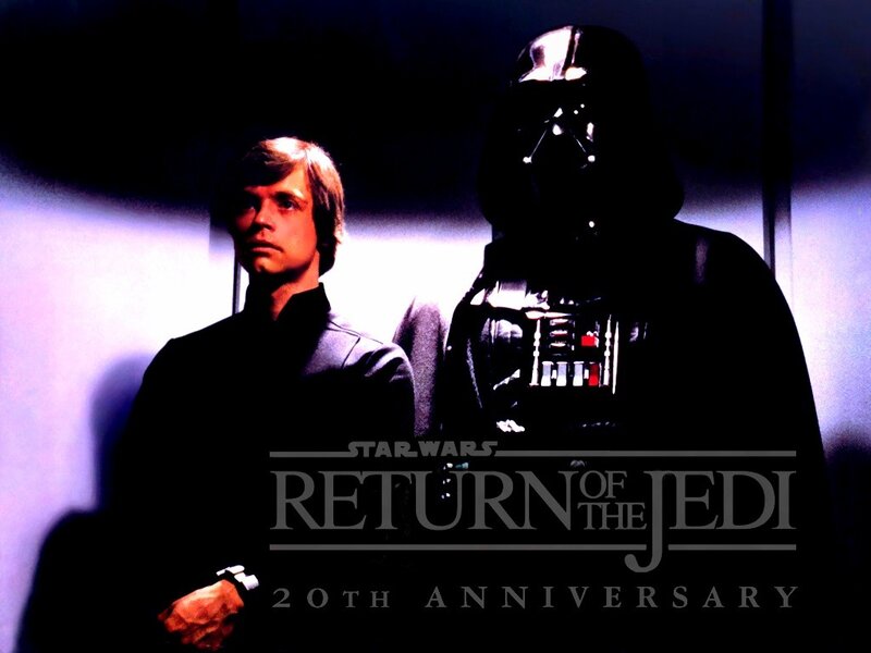 Luke Skywalker and Darth Vader