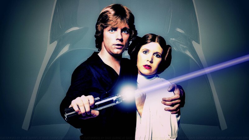 Luke Skywalker and Leia Organa — Blue