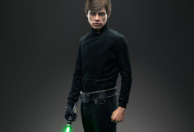 Luke Skywalker Character — Black
