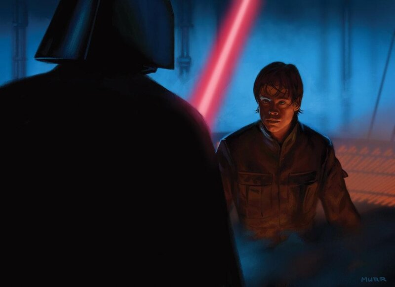 Luke Skywalker confronts Darth Vader