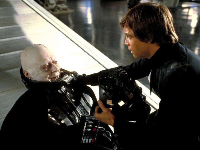Luke Skywalker confronts Darth Vader