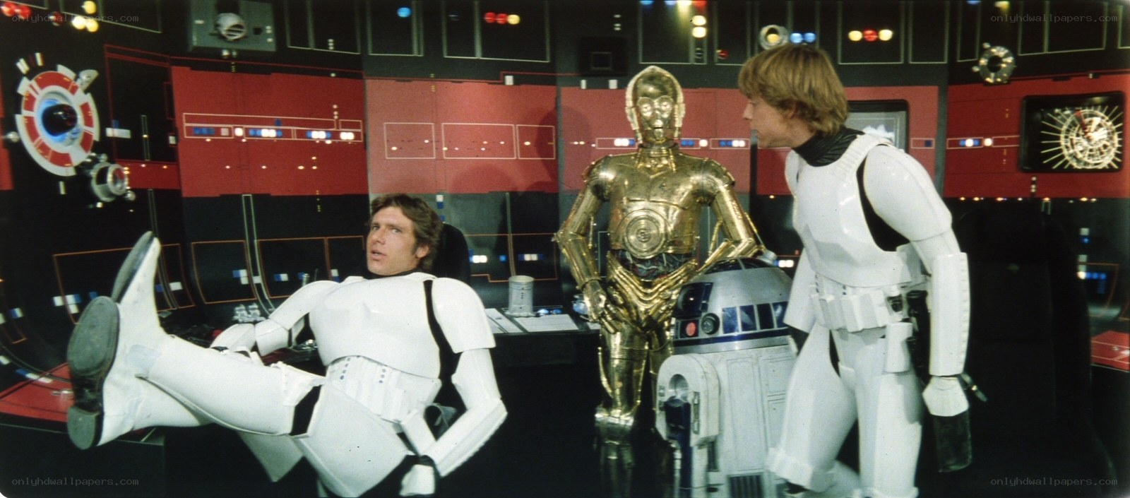 Luke Skywalker in a star wars scene