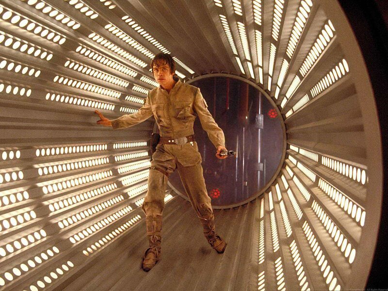 Luke Skywalker in a tunnel