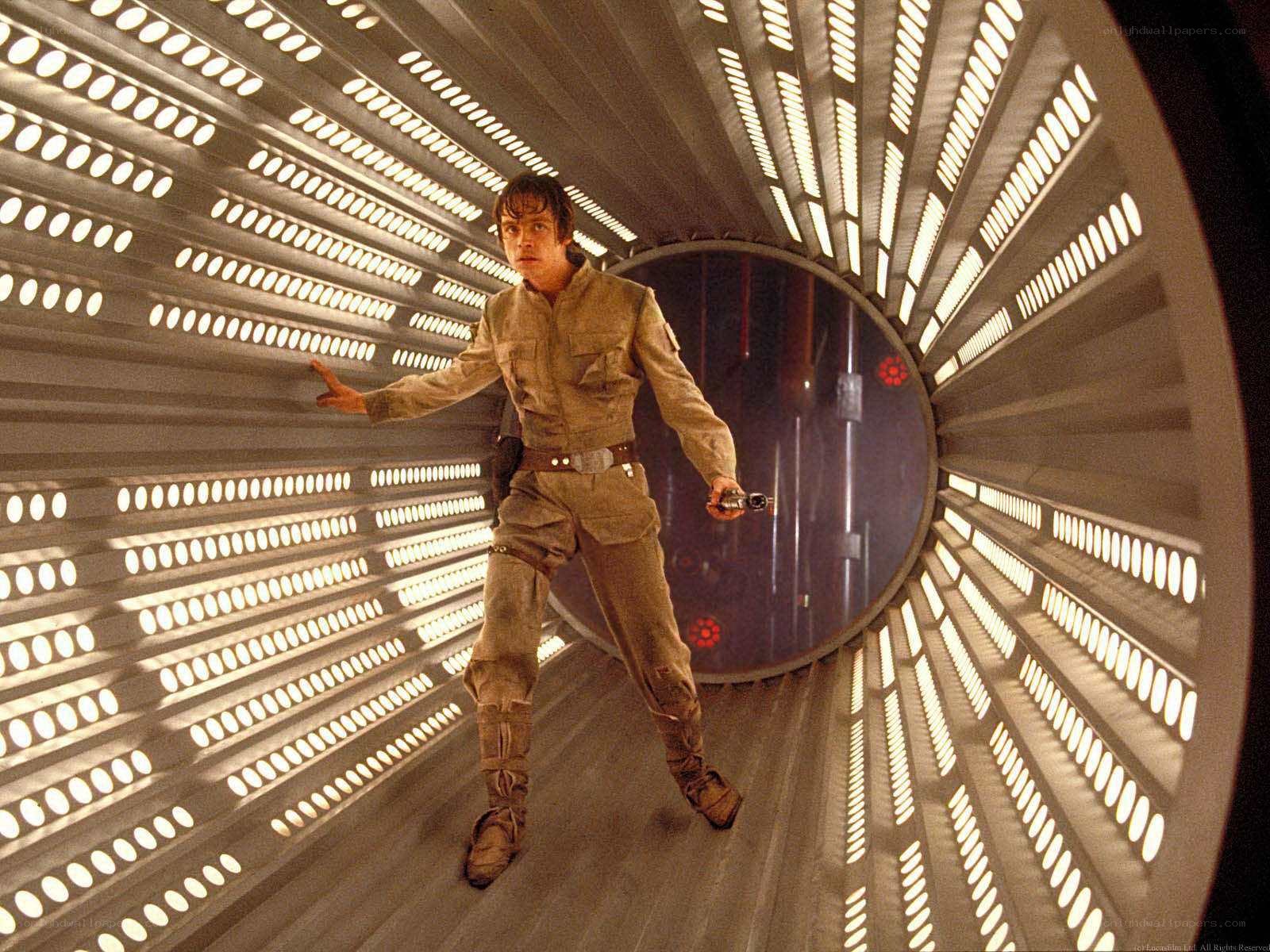Luke Skywalker in a tunnel